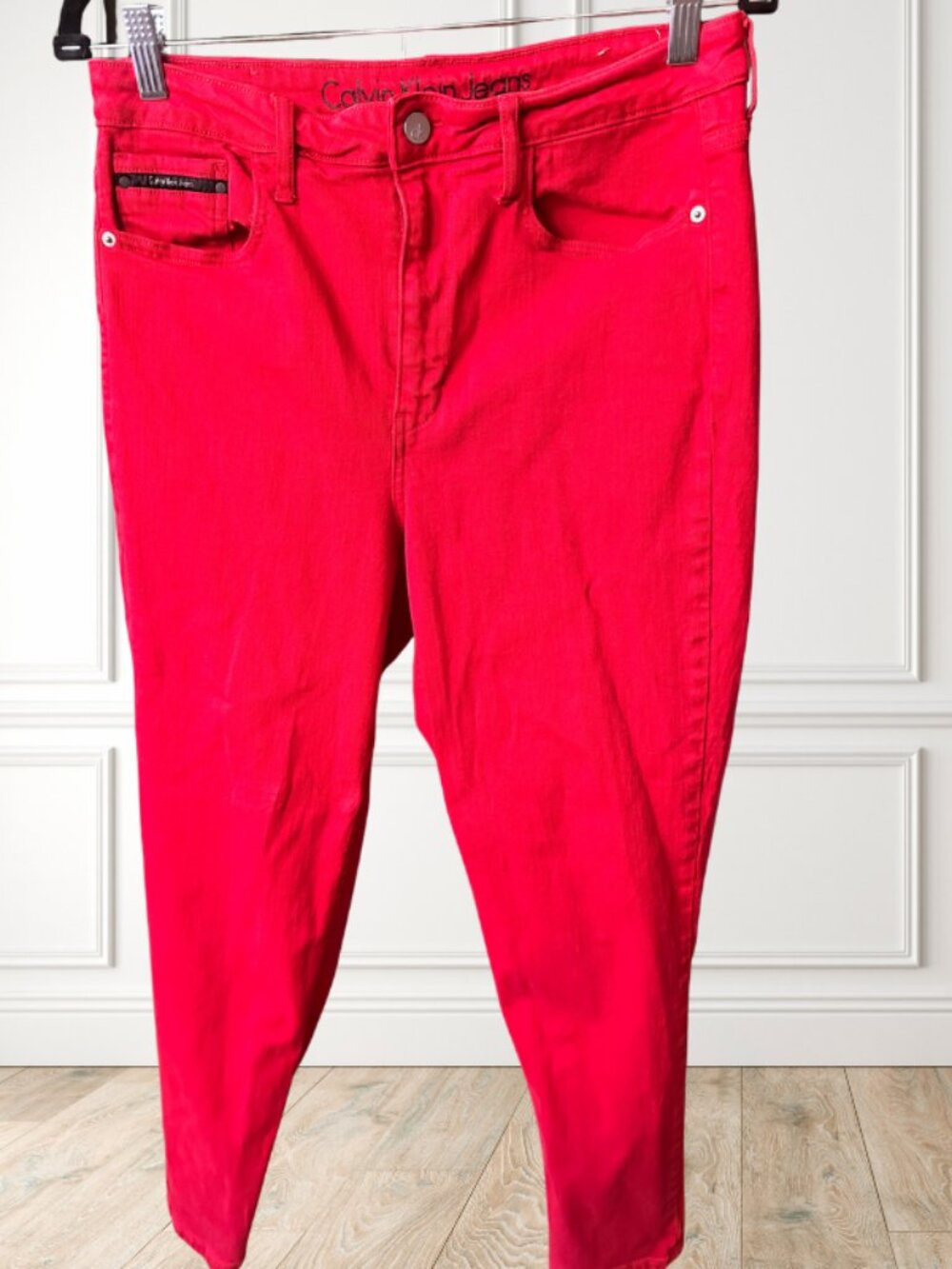 Calvin Klein Red Denim Jeans Women's 32